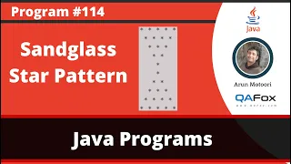 Java program to print Sandglass star pattern