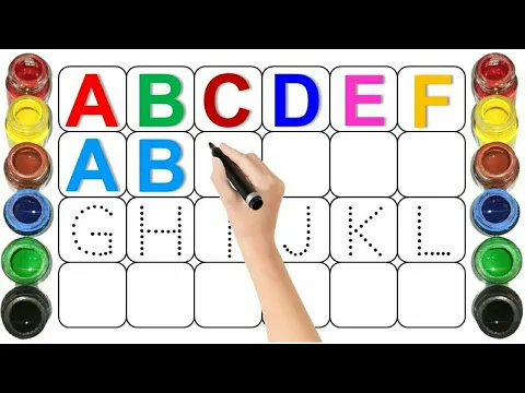 Download MP3 let's trace the alphabet |learn alphabets |abcdefg |alphabet for nursery