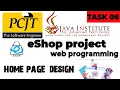 Web Project Task 06 java institute 1st Year e shop Java Institute for Advanced Technology