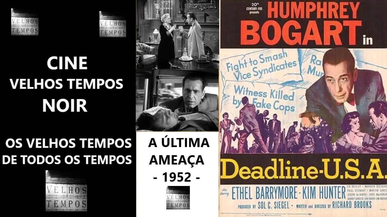 A Última Ameaça (1952), Humphrey Bogart, Ethel Barrymore e Kim Hunter, Legendado