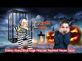 Scary skull cage prisoner Halloween decoration