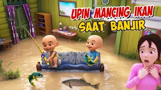 Upin ipin Mancing ikan saat Banjir Banjiran di Rumah , Kak Ros kaget ! GTA Lucu