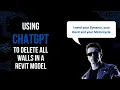 How to use Chat GPT to Delete All Walls in a Revit Model with Python