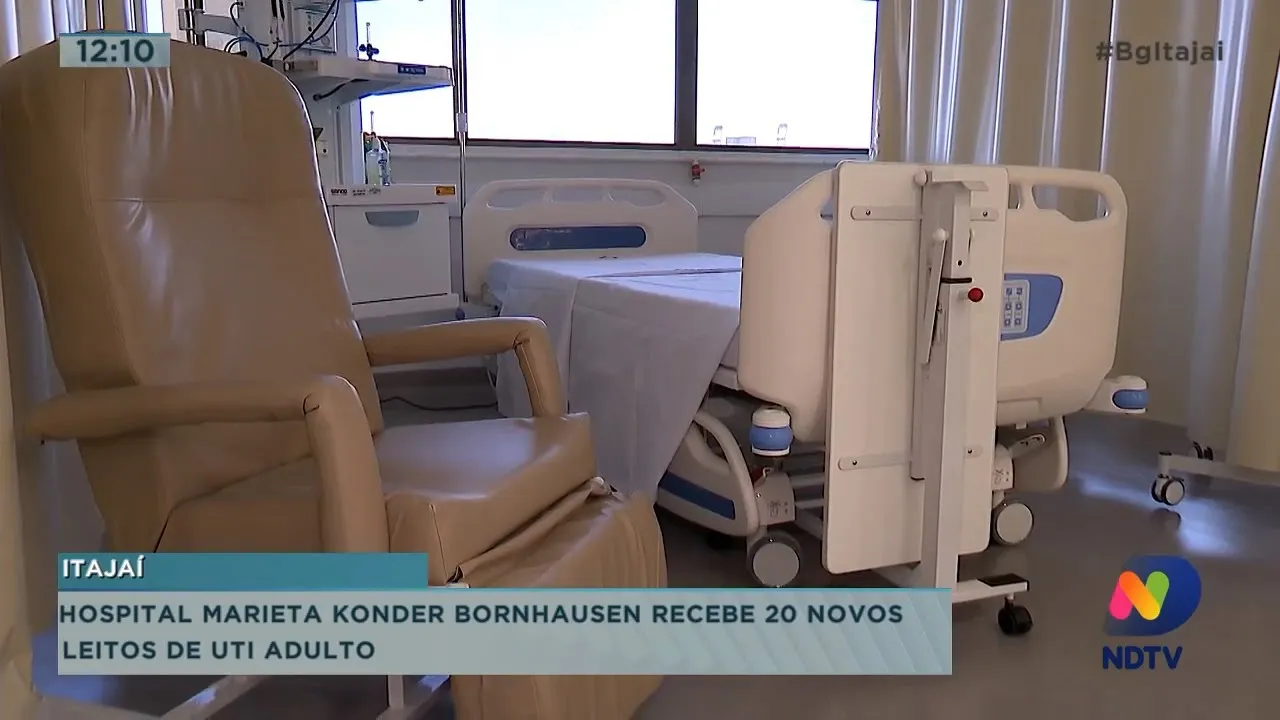 Hospital Marieta Konder Bornhausen recebe 20 novos leitos de UTI adulto