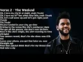 (Clean Lyrics) Travis Scott - wonderful (ft. The Weeknd)