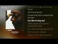Brent Faiyaz - wrong faces. (Lyrics)