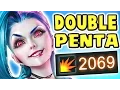 Download THIS WILL 100% BE NERFED!! NEW JINX W CRIT FOR 2000+ | TWO PENTAKILLS 100% CRIT 23 KILLS Nightblue3 mp4 3gp mp3 videos - waplic