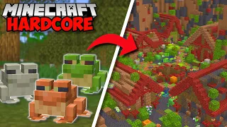 I Built A FROG CITY in Minecraft Hardcore