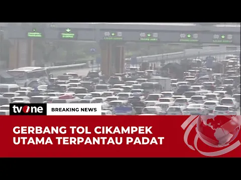 Penampakan Gerbang Tol Cikampek Utama, Padat Merayap