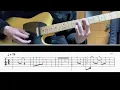 [TAB譜] チェックのワンピース(back number) Guitar solo cover [ギター]