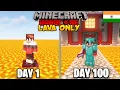 I Survived 100 Days in Lava Only World in Minecraft Hardcore HINDI