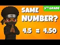 How to Find Equivalent Decimals Grade 5 Math