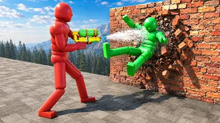 GTA 5 Ragdoll Dude Epic Water Blaster Spraying and Ragdolling!