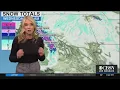 Storm Watch Atmospheric River Update with Rainfall and Snowfall Totals