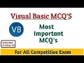 Visual Basic MCQ S VB MCQ S MCQ S For For All Competitive Exam CompBookAradhya