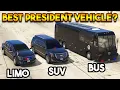 GTA 5 LIMO VS SUV VS BUS WHICH IS BEST PRESIDENT VEHICLE