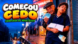 Ele prefere trabalhar do que estudar - Conversa de WhatsApp