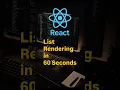 List Rendering in React JS Render Arrays Using map ReactJS Tutorial