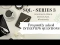 TOP 5 Most Frequently asked SQL Interview Questions Part 3