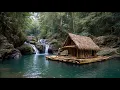 Download Lagu Survival house was quickly built in forest before flood came in along the stream