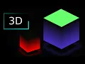 CSS 3D Glowing animated cube with Ambient light effect in html and CSS