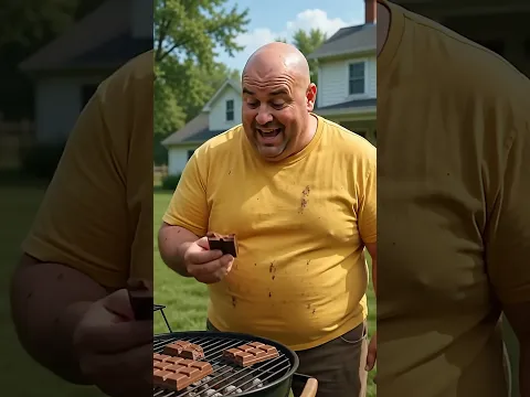 The fat man hates Jesus' barbecue!