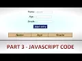 Javascript tutorials Get details and display in a table JS Part 3 - Data processing display