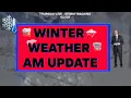 LIVE MORNING UPDATE - WINTER HAS RETURNED