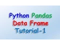Data analysis with python and Pandas - DataFrame Tutorial 1