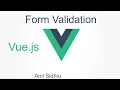Vue js tutorial for beginners form validation