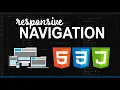 Responsive Navigation Bar - Tutorial 2021