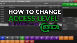 BitPOS Change Access Level Cashier - BackOffice