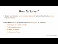 Solution of Parameterized Function