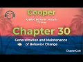 How to Make Behavior Stick Generalization Maintenance ABA Chapter 30 Explained