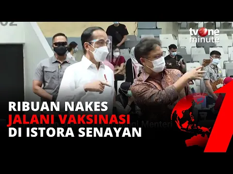 Jokowi Tinjau Vaksinasi Covid-19 Massal Untuk Tenaga Kesehatan