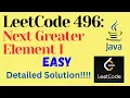 LeetCode 496 Next Greater Element I EASY JAVA Detailed Solution