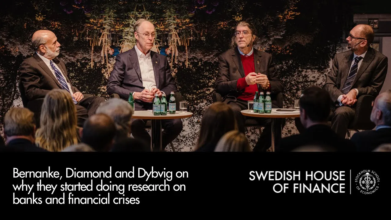 Bernanke, Diamond and Dybvig on why they started doing research on banks and financial crises