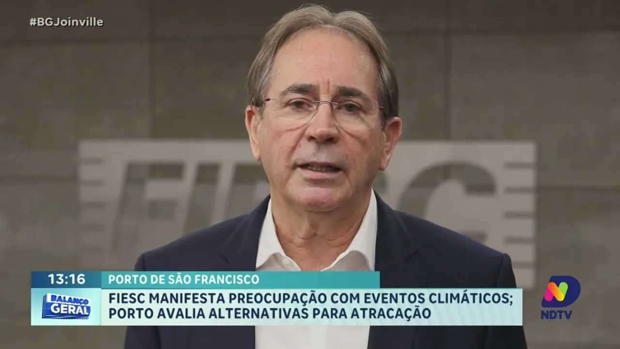 Porto de São Francisco: FIESC manifesta preocupação com eventos climáticos; Porto avalia alternativa