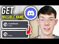 How To Get Invisible Username On Discord - Step By Step