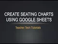 Seating Charts Using Google Sheets