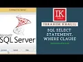 SQL SELECT STATEMENT WITH WHERE CLAUSE IK SOFTBD
