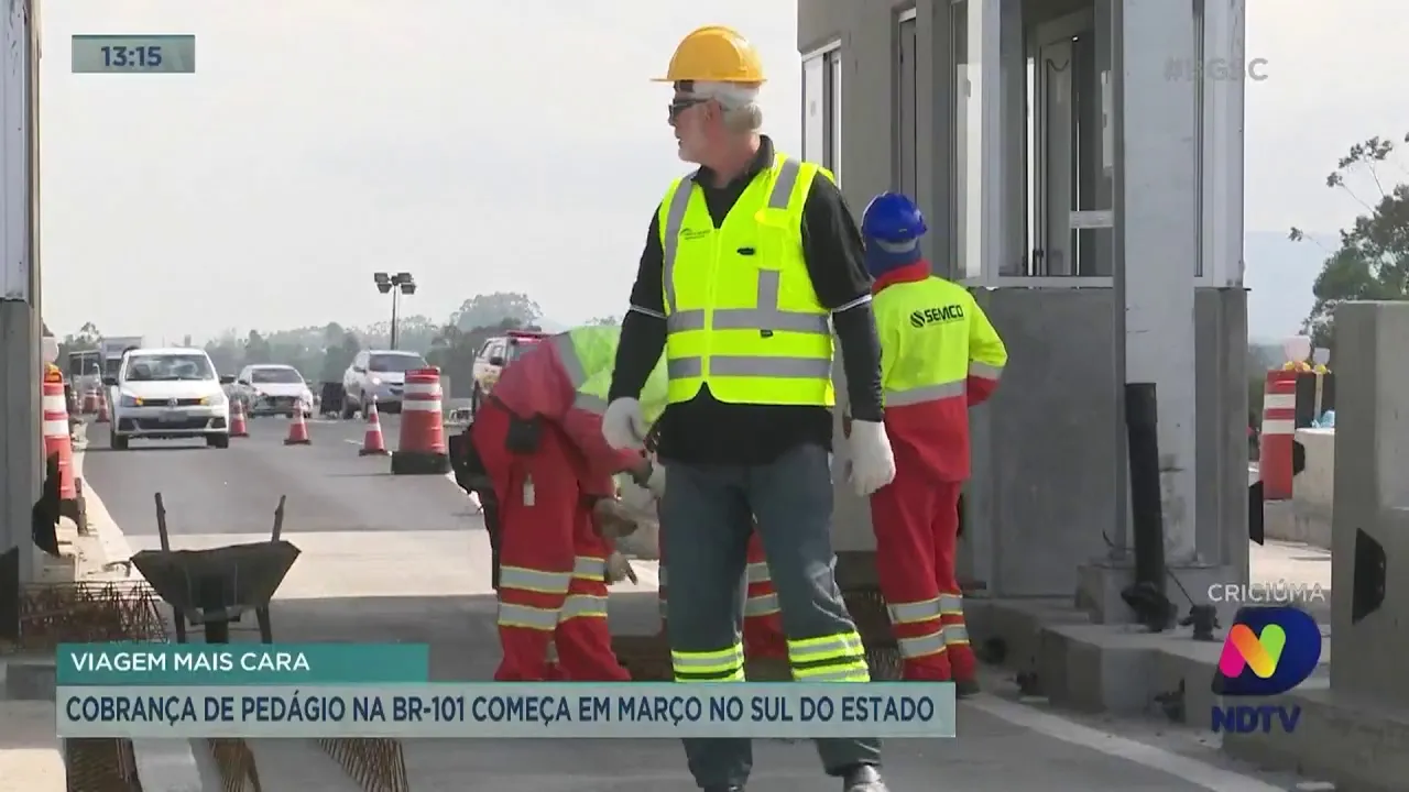 Cobrança de pedágio no trecho Sul da BR-101 inicia em março