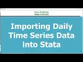 importing daily time series data into stata