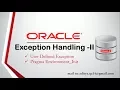 Tutorial User Defined Exception Pragma Exception - INIT in Oracle Database 11g