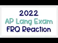 2022 AP Lang FRQ Coach Hall Writes