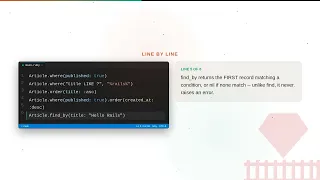 Ruby on Rails - Web development basic Series ActiveRecord Query Methods where order find