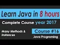 Java Programming Tutorial 16 Many Methods and Instances -