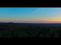 Moon Sunset over Northwest New Jersey Aerial
