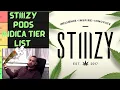 STIIIZY Best Indica Pod Tier List