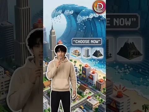 when a Tsunami is going to hit your city you have three option to choose 😳🫡 #respect #roblox #shorts